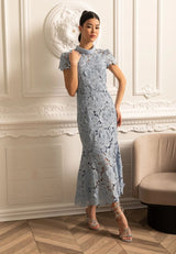 Vestido Renda Bordada – Elegância Sofisticada