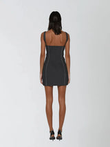 Vestido Mini Syrene Sem Mangas com Cintos