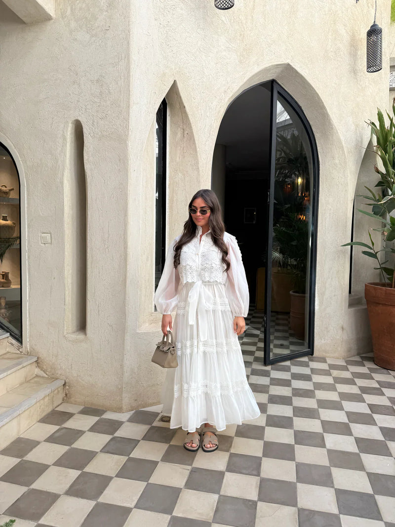 Vestido Vellena – Edição Exclusiva com Renda Bordada