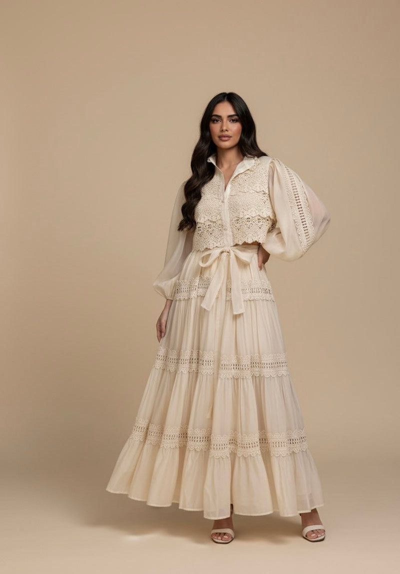 Vestido Vellena – Edição Exclusiva com Renda Bordada