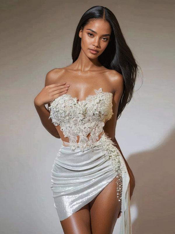 Conjunto Jelia Tomara-Que-Caia com Saia Drapeada – Ousadia e Estilo em Uma Só Peça