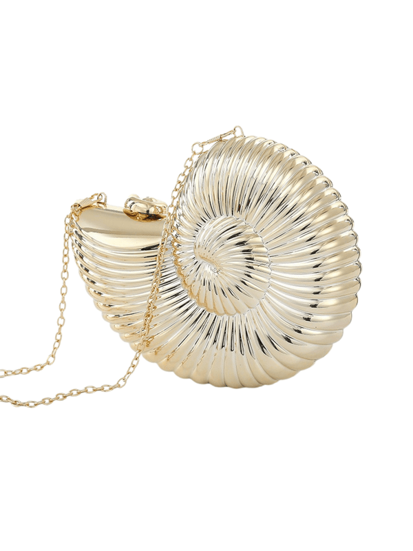 Clutch Pamela Seashell em Acrílico – Elegância Inspirada no Mar