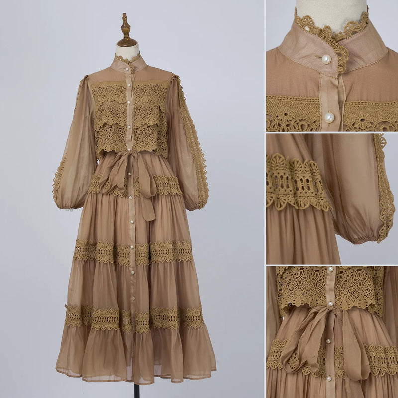 Vestido Vellena – Edição Exclusiva com Renda Bordada