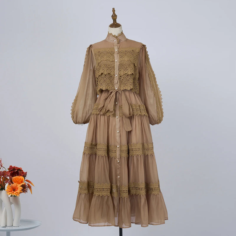 Vestido Vellena – Edição Exclusiva com Renda Bordada