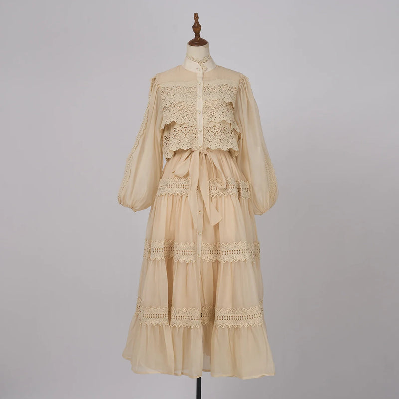 Vestido Vellena – Edição Exclusiva com Renda Bordada