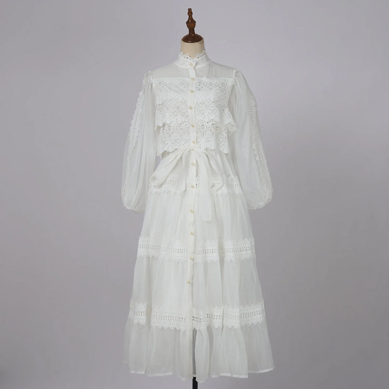 Vestido Vellena – Edição Exclusiva com Renda Bordada