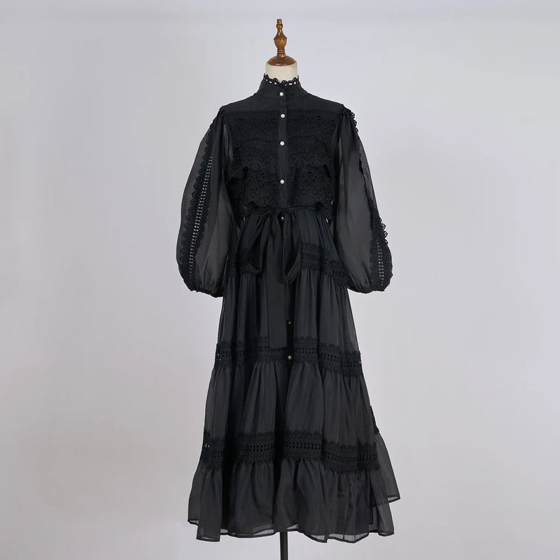 Vestido Vellena – Edição Exclusiva com Renda Bordada