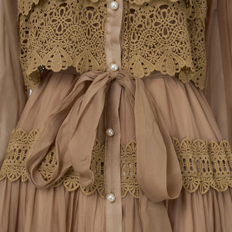 Vestido Vellena – Edição Exclusiva com Renda Bordada