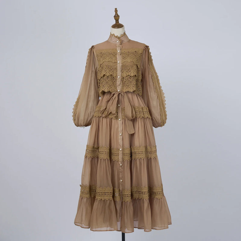 Vestido Vellena – Edição Exclusiva com Renda Bordada