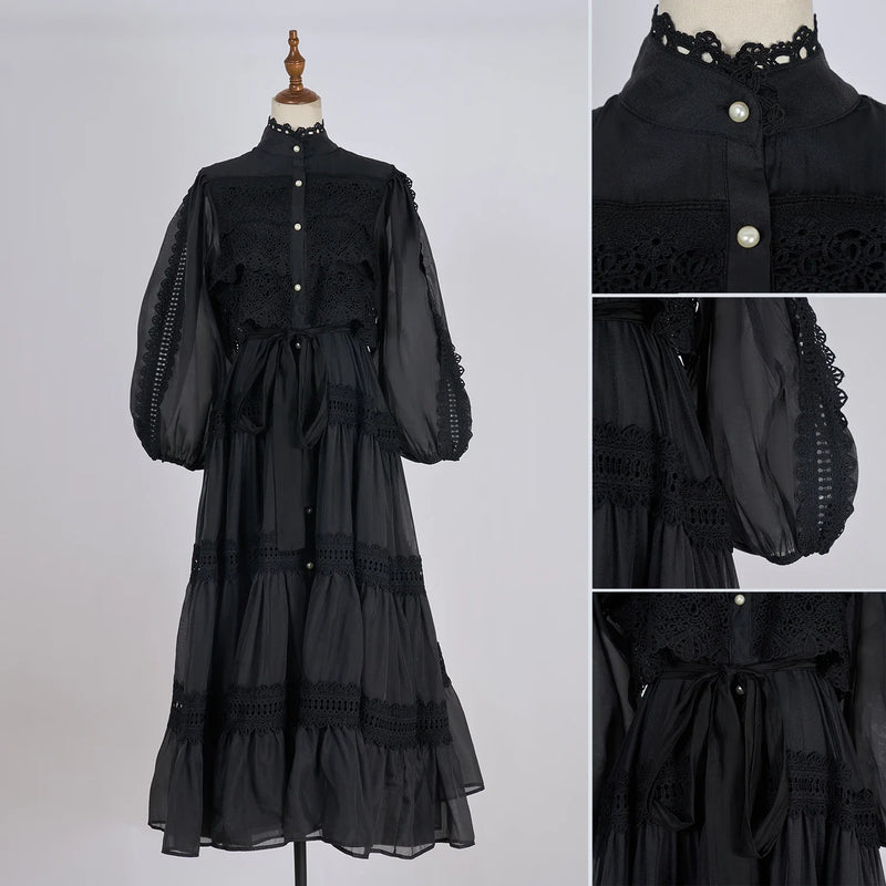 Vestido Vellena – Edição Exclusiva com Renda Bordada