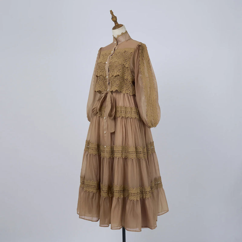 Vestido Vellena – Edição Exclusiva com Renda Bordada