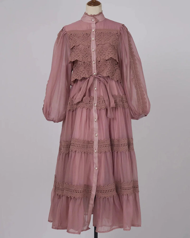 Vestido Vellena – Edição Exclusiva com Renda Bordada