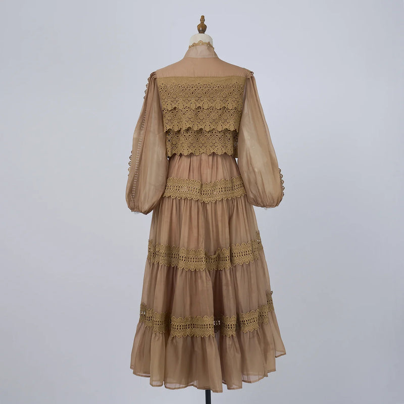 Vestido Vellena – Edição Exclusiva com Renda Bordada